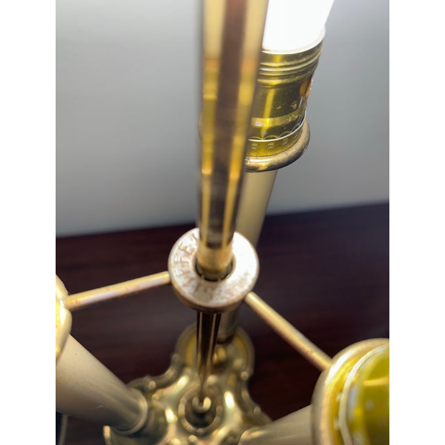 English Vintage Brass Bouillotte Table Lamp by Stiffel For Sale - Image 3 of 12