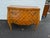 Vintage Italian Rococo Style Burl Wood Marquetry Commode With Cabriole Legs For Sale - Image 4 of 12