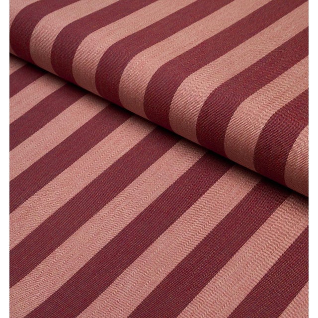 Modern Hanson Woven Pillow Cover in Raspberry, 22x22 Pillow For Sale - Image 3 of 3
