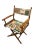 Walnut Directors Chair FoldingCongo Bongo Canvas Textile For Sale - Image 9 of 12