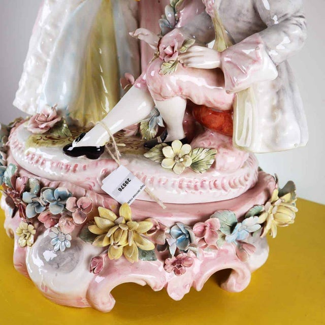 Large Vintage Italian Denrose Ceramic Figurine For Sale - Image 5 of 18