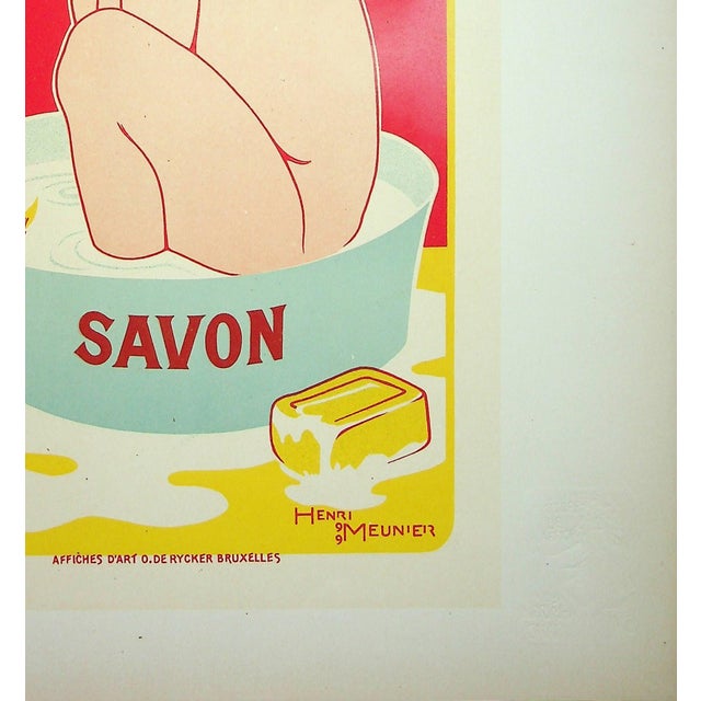 Meunier, Savon Starlight, 1900, Original Lithograph For Sale - Image 4 of 6