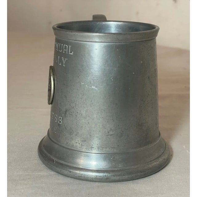 Vintage NNJR 1958 Annual Sports Car Club Pewter Glass Trophy Award Mug Cup For Sale - Image 4 of 9