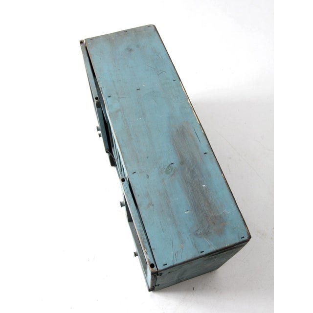 Vintage Painted Counter Top Cabinet For Sale - Image 9 of 12