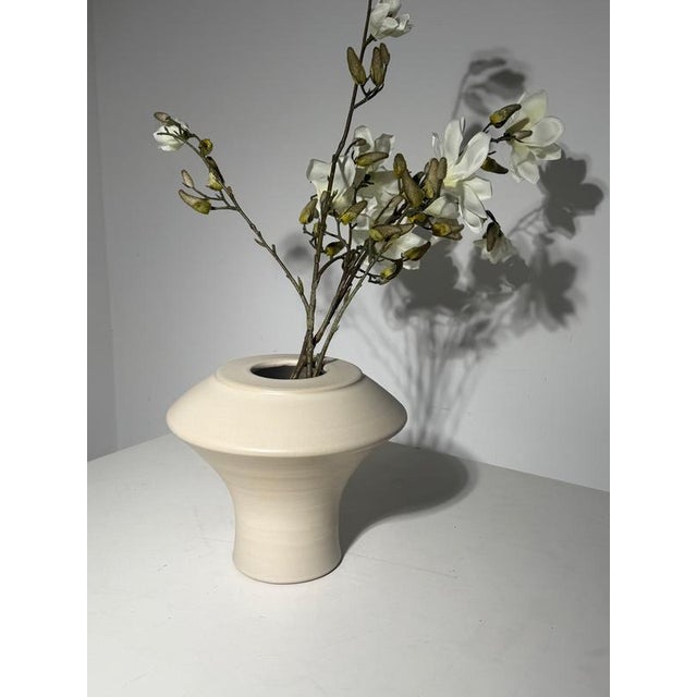 Ecru Glaze Ceramic KM175 Vase from Mobach For Sale - Image 6 of 6
