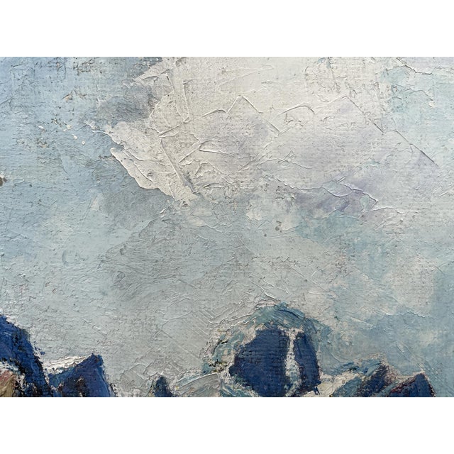 Austrian Artist, Alpine Landscape, Oil on Panel, Mid-20th Century, Framed For Sale - Image 6 of 16