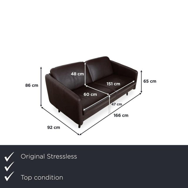 with this Stressless two-seater sofa, you're getting a sofa with a charming retro look, whose clean, slightly boxy...