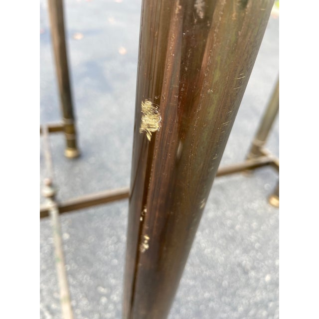 Brass French Vintage Hollywood Regency Style Brass Table Base For Sale - Image 8 of 12