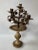 Antique Italian Gilded Wood and Tole Candelabra for 5 Candles For Sale - Image 4 of 7