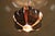 Brutalist pendant light torch-cut in copper, dating from the 1970s Up to 250V (Europe/UK Standard).The wiring of this item...