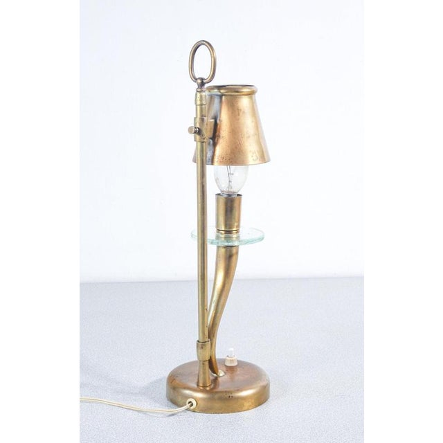 Gold Table Lamp in the style of Emilio Lancia For Sale - Image 8 of 18