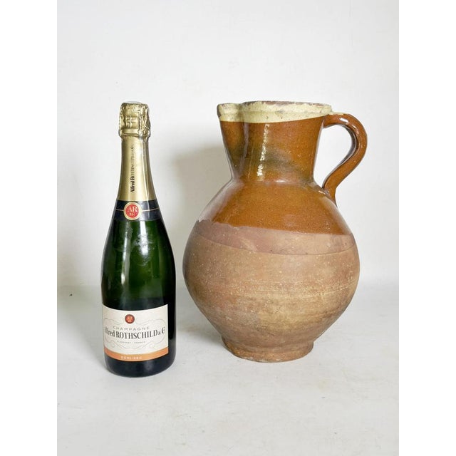 Rustic Glazed Pottery Jar, France, 1960 For Sale - Image 3 of 17