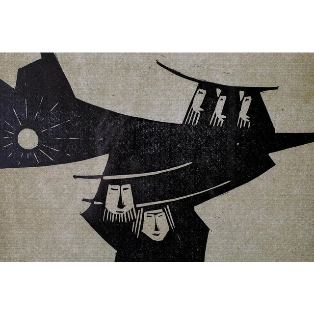 Åke Holm, Biblical motif, 1970s Linocut The work is signed by the artist (pencil) Work dimensions 23/32 The work is framed...