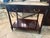 English Mahogany End Table With Marble Top and Brass Gallery Rail For Sale - Image 3 of 15