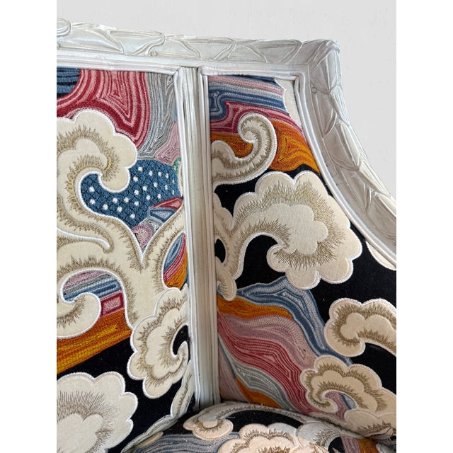 Louis XV Style Chair Vintage Newly Upholstered Crane For Sale - Image 17 of 18