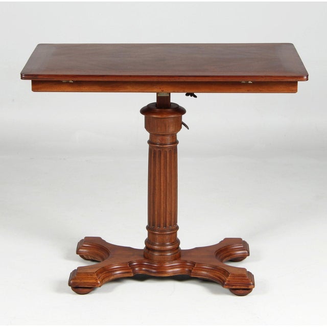 Antique "table soleil" - height-adjustable drawing or architect's table france walnut end of 19th century. dimensions: h x...