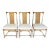 Mid 20th Century Set of 3 Bamboo and Lucite Chairs For Sale