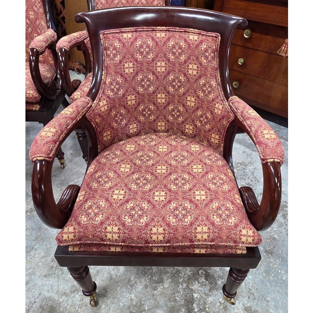 Hancock and Moore Jockey Club Chairs --- Set of 4 For Sale - Image 11 of 11