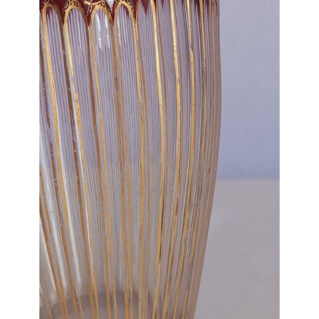 Bohemian Cut Glass Vase, 1920s For Sale - Image 12 of 18