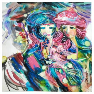 Li Qing-Yan, Riding Together, 2021, Ink on Paper For Sale