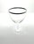1960s 1960s Mid-Century Vintage Minimalist 6 Silver Rim Wine Glasses For Sale - Image 5 of 6