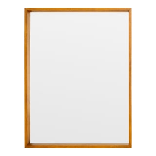 Modern Maple Wood Framed Mirror For Sale