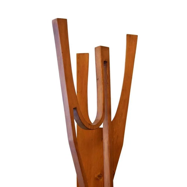 Mid-Century Modern Italian Wooden Figure Sculpture by Luigi Cipollone, 1960s For Sale - Image 3 of 6