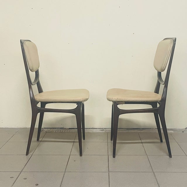 Set of Wooden and Sky Chairs, 1960s For Sale - Image 16 of 16