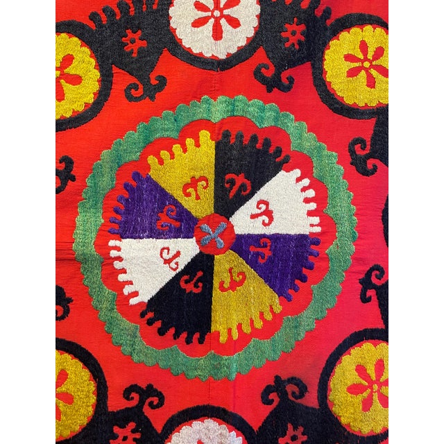 Stunning Pictorial Suzani For Sale - Image 11 of 12