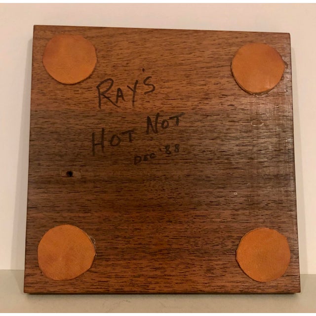 Final Markdown! Vintage Handcrafted Wooden Hot Plate Chairish