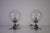 1960s Vintage German Chrome and Glass Table Lamps, 1960s, Set of 2 For Sale - Image 5 of 12