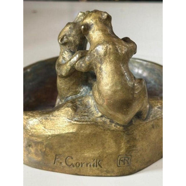 Bronze Pocket Emptier Bears by Friedrich Gornik, 1920s For Sale - Image 6 of 9
