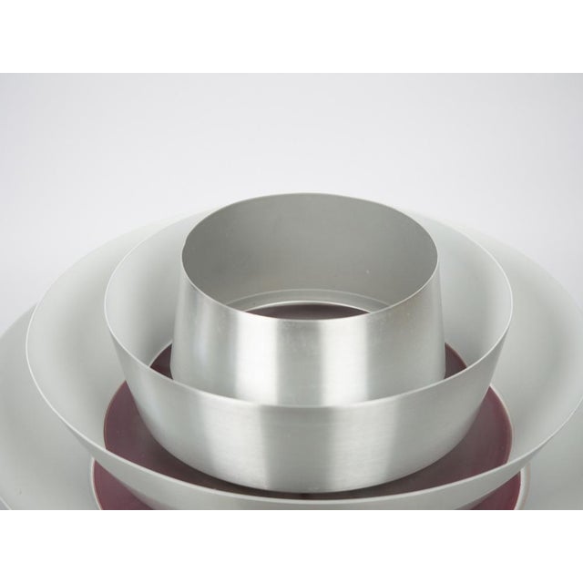 Silver Vintage Danish Verona Lamp by Svend Middelboe for Lyfa, 1962 For Sale - Image 8 of 13