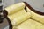 Antique American Empire Neoclassical Carved Mahogany Sofa With Gold Fabric For Sale - Image 9 of 18