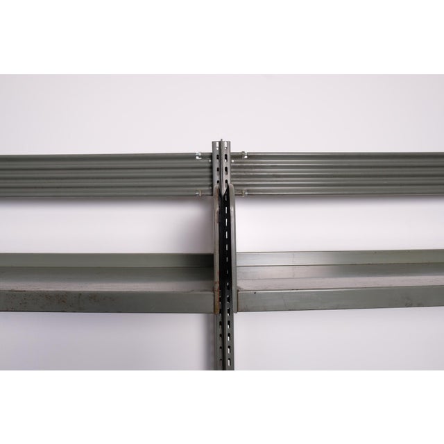Metal Industrial Bookcase in Iron, 1960s For Sale - Image 7 of 13
