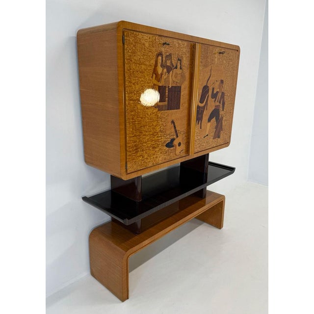 Wood Bar Cabinet by Cassi Ramelli for Archivio Anzani, 1936 For Sale - Image 7 of 17