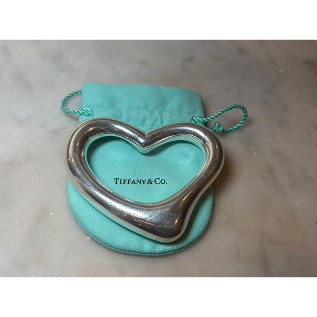 Metal Tiffany & Co. Sterling Silver Elsa Peretti Open Heart Baby Rattle 45.06g For Sale - Image 7 of 7
