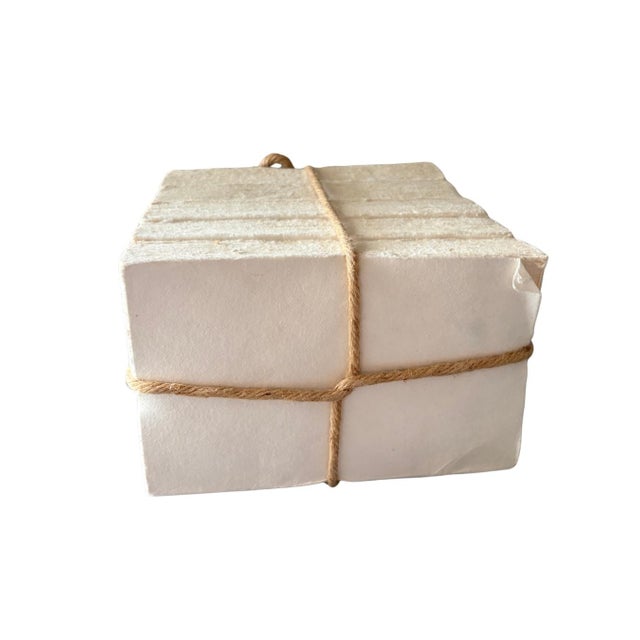 French Restoration Hardware Petite Tomes White Handcrafted French Books – Set of 5 For Sale - Image 3 of 10
