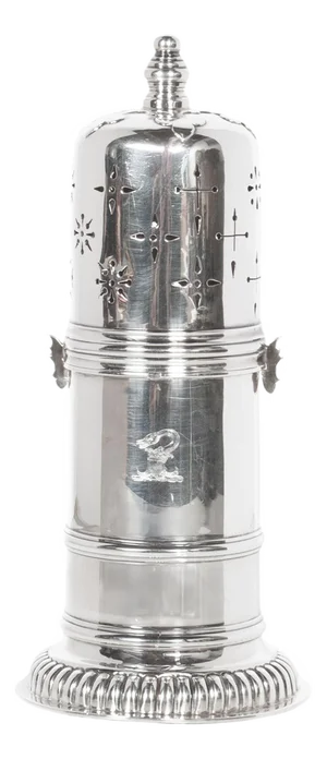 Antique Sterling Silver Silver Sugar Shaker Caster Muffineer Elkington & Co London 1912
