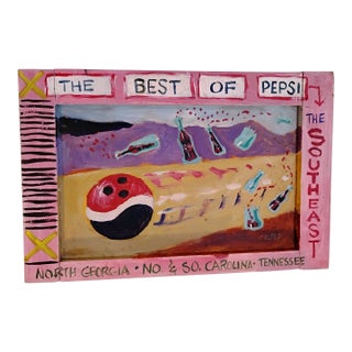 Original Vintage Craig Robertson Folk Painting For Sale