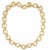 This bold authentic necklace is by Cartier from the Baignoire Collection, it is crafted from 18k yellow gold with a fine...