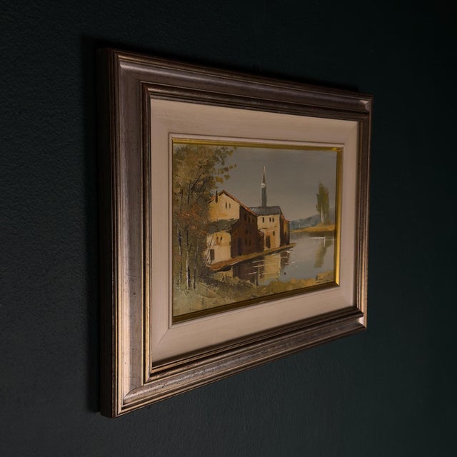 Landscape, 1950s, Oil on Canvas, Framed For Sale - Image 3 of 15