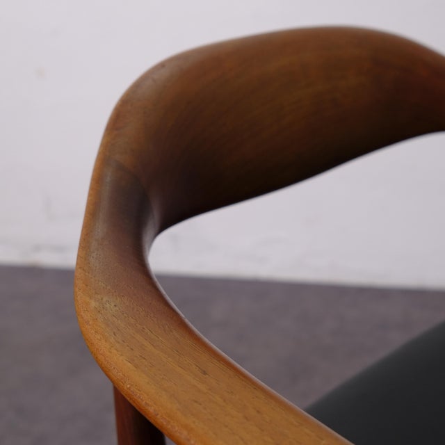 Vintage Danish Armchair in Solid Wood, 1950s For Sale - Image 4 of 18