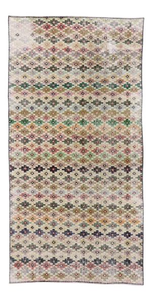 Vintage Turkish Sivas Rug, 04'07 X 09'00