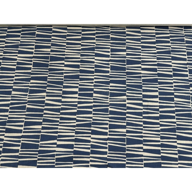 Galbraith and Paul "Birch" Fabric Blue Color Way - 3 2/3 Yards For Sale - Image 4 of 6