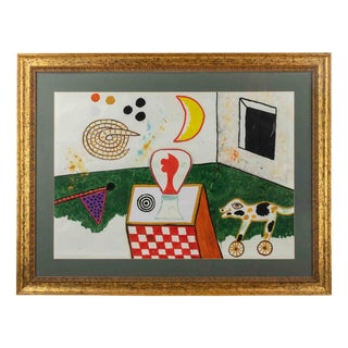 Alan Davie, Magic Camp N. 16, Mixed Media, 1972 For Sale