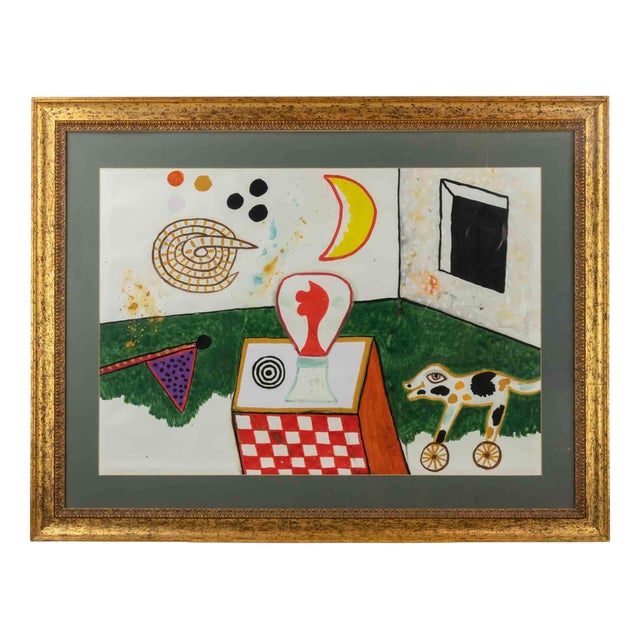 Alan Davie, Magic Camp N. 16, Mixed Media, 1972 For Sale