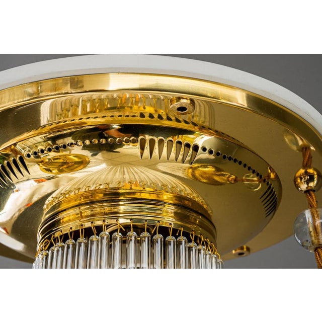 Art Deco Ceiling Lamp with Glass Sticks, 1920s For Sale - Image 10 of 17