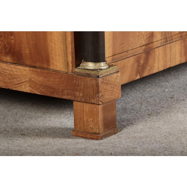 Antique Empire Writing Chest of Drawers in Walnut, 1810s For Sale - Image 9 of 18