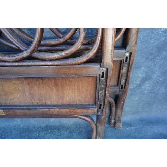 Wood Early 20th Century Original Thonet Bentwood Single Frame Bed For Sale - Image 7 of 8